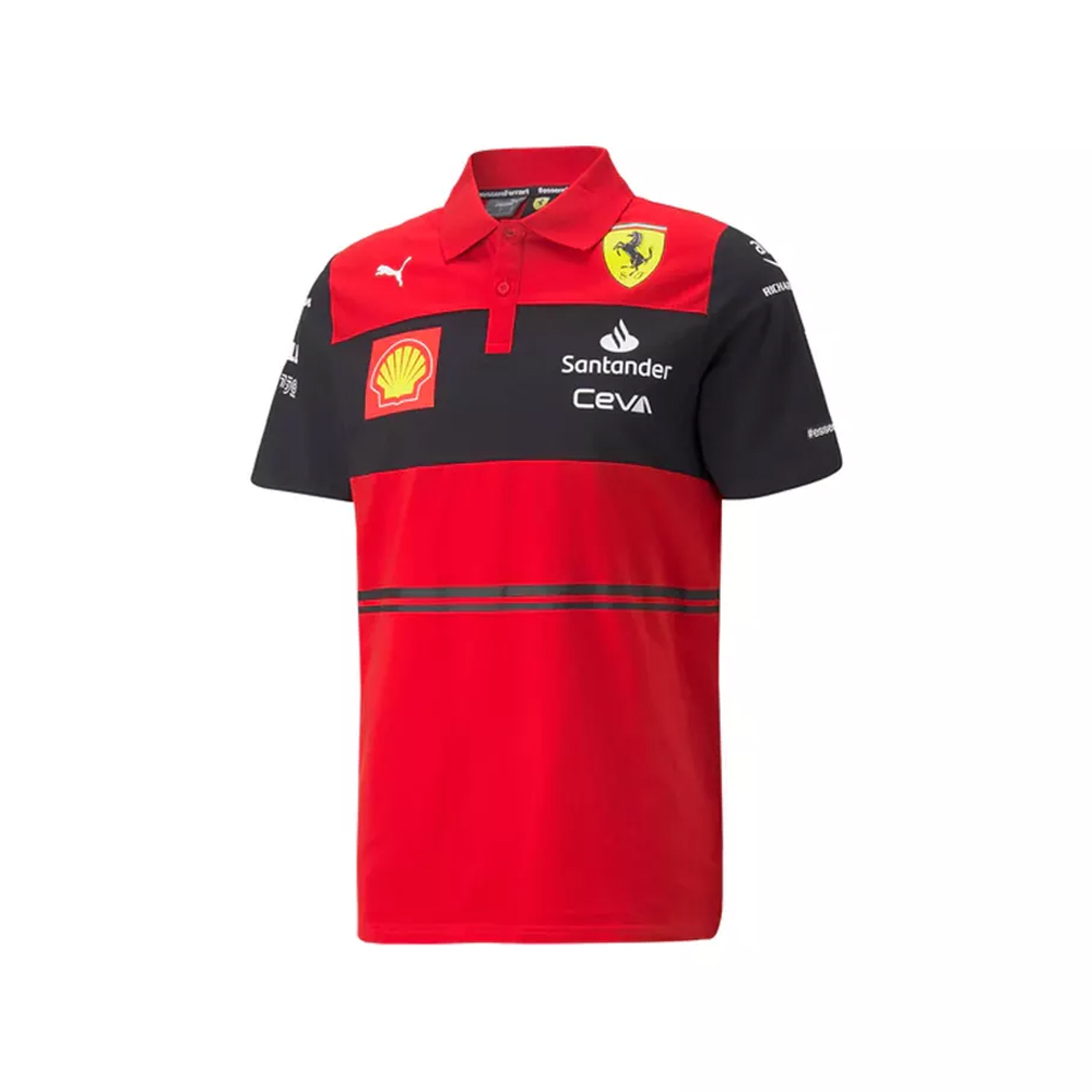 Cmc Motorsports Premium Quality Top Grade Scuderia Fer-rari F1 Men's 2022 Team Polo Shirt Red 